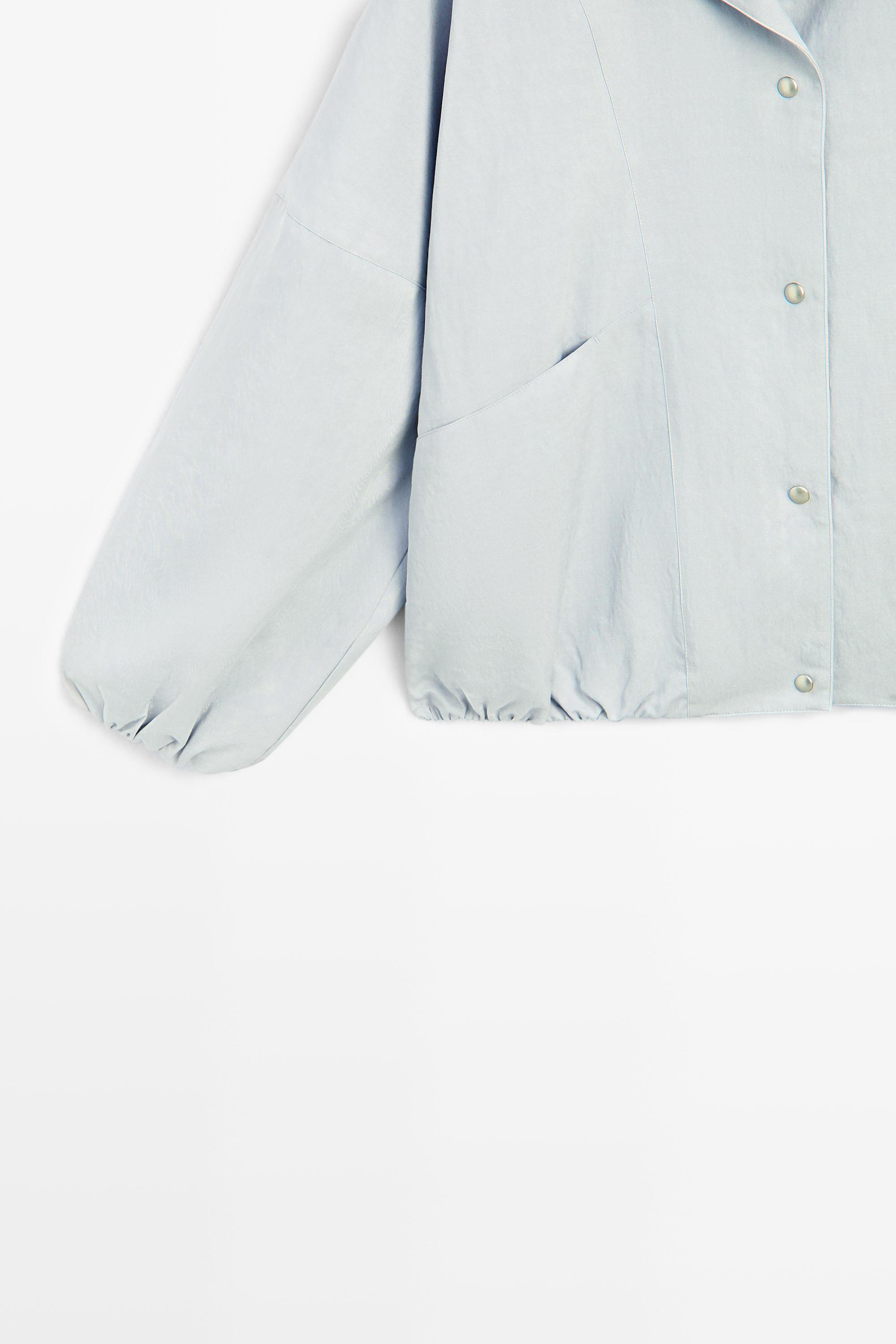 High collar bomber jacket with pocket details